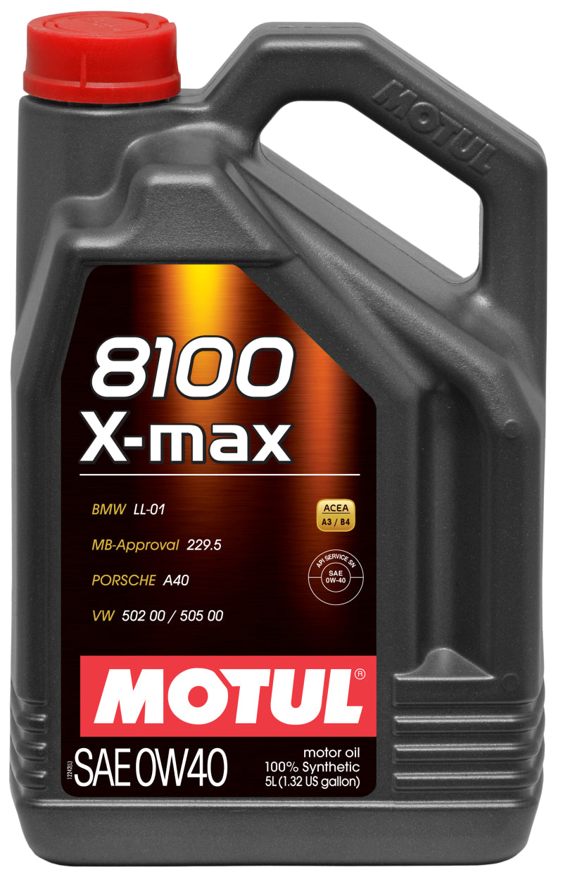 Motul Factory Approved 100% Synthetic Engine Oils, 8100 X-max 104533 Photo - Primary