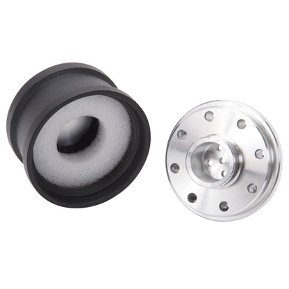 Edelbrock Billet Aluminum Breather with black powder coat finish 42133 Photo - out of package