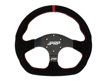 PRP Seats PRP Suede D-Shape Steering Wheel - Red G253 G253 Photo - Primary