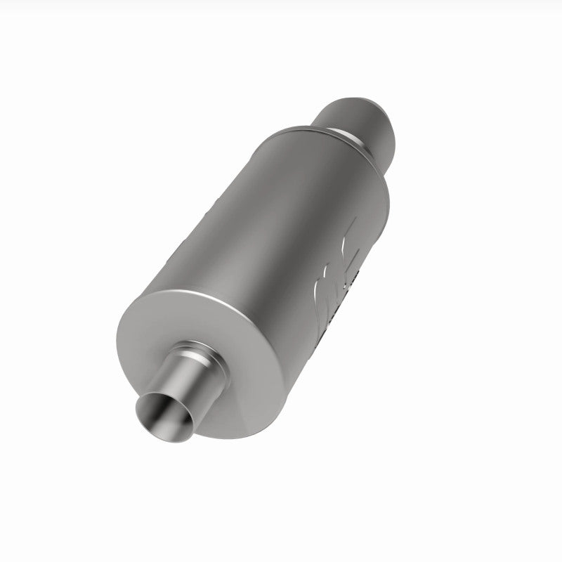 MagnaFlow 7" Round Center/Center Performance Muffler With Tip 14836 360 Degree Image Set