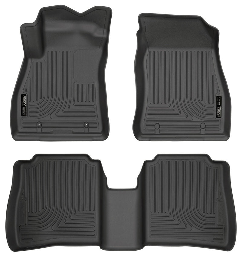 Husky Liners 14-18 Nissan Sentra Weatherbeater Black Front & 2nd Seat Floor Liners 95631 95631 Photo - Primary