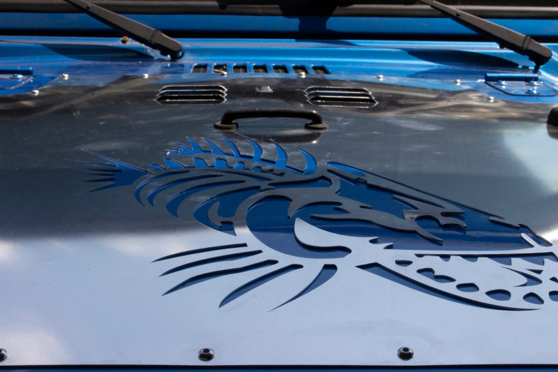 Fishbone Offroad 07-12 Jeep Wrangler JK Hood Louver Raw Unpainted FB31126 FB31126 Photo - lifestyle view
