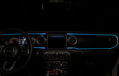 ORACLE Lighting Jeep Wrangler JL / Gladiator JT ColorSHIFT Fiber Optic LED Interior Kit 4236-333 4236-333 Photo - lifestyle view