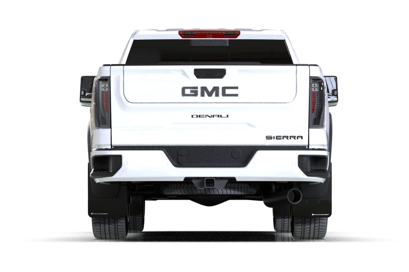 Rally Armor 20-24 GMC Sierra 2500/3500 HD Denali Black Mud Flap w/Metallic Black Logo MF131-BLK-MBK MF131-BLK-MBK User 1