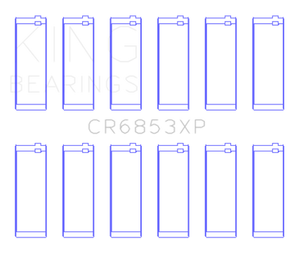 King Engine Bearings King BMW S50B32 +.025mm Standard .709in Length Con Rod Bearing Set CR6853XPSTDX CR6853XPSTDX Photo - Primary