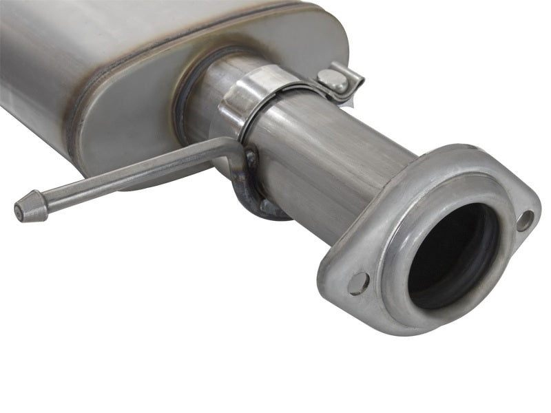 aFe Rebel Series 3in Stainless Steel Cat-Back Exhaust System w/Black Tip: 49-44061-B Photo - Unmounted