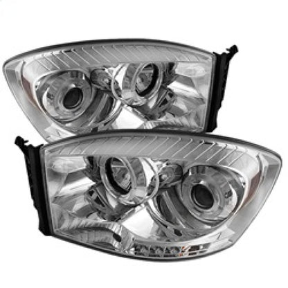 Spyder Dodge Ram 1500 06-08/Ram 2500 06-09 Projector Headlights LED Halo LED Chrm PRO-YD-DR06-HL-C 5010018 5010018 Photo - Primary