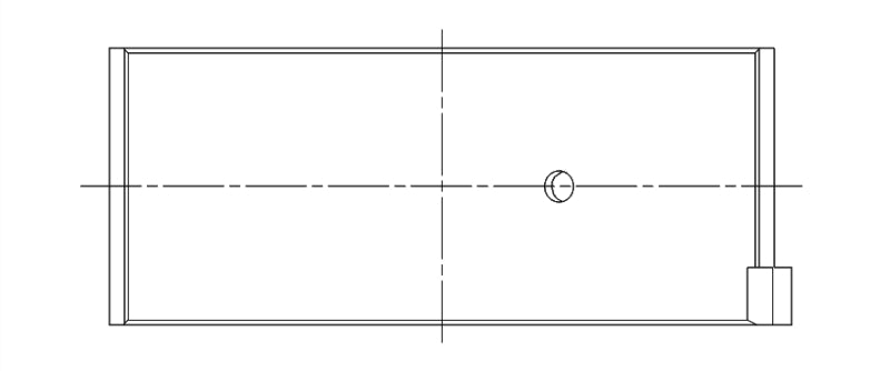 ACL 68-89 Nissan 1952cc/2187cc/2389cc 4cyl Standard Size High Performance Rod Bearing Set 4B1171H-STD 4B1171H-STD Technical Drawing