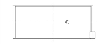 ACL Nissan L20/L24/L28 1998cc/2393cc/2753cc 6cyl 0.025 Oversized High Performance Rod Bearing Set 6B1171H-.025 6B1171H-.025 Technical Drawing