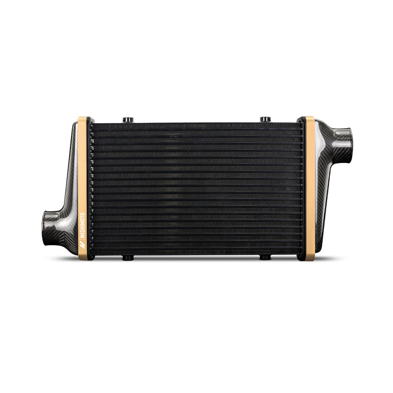 Mishimoto Universal Carbon Fiber Intercooler - Gloss Tanks - 525mm Black Core - C-Flow - BL V-Band MMINT-UCF-G5B-C-BL MMINT-UCF-G5B-C-BL User 1