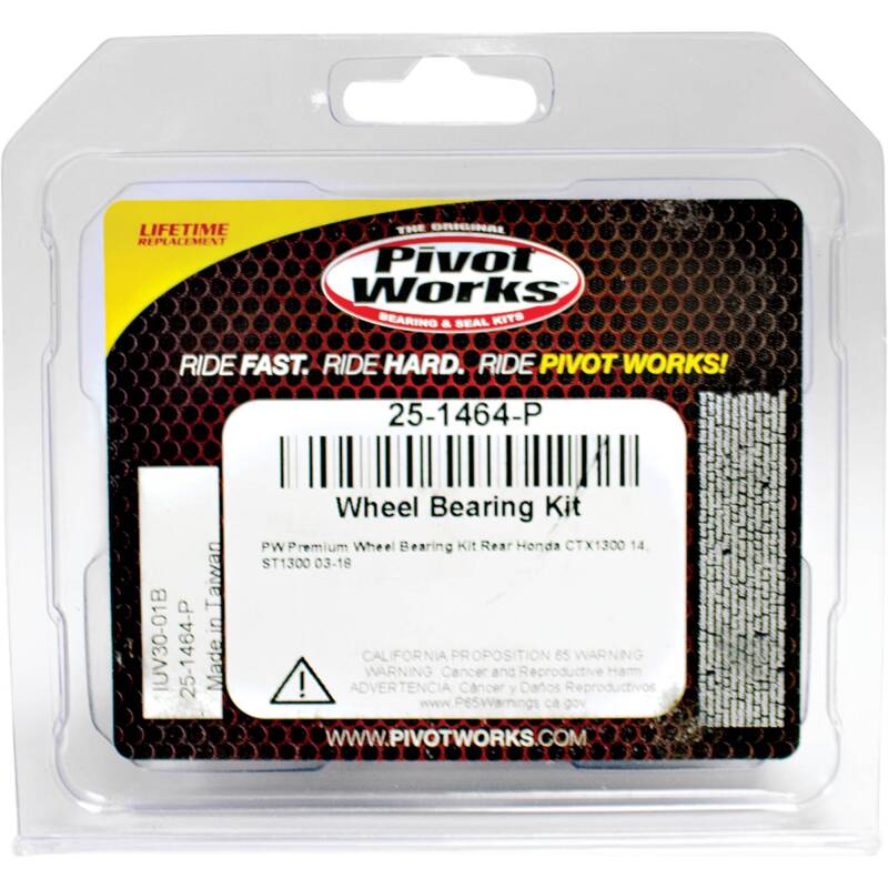 Pivot Works Honda Wheel Bearing Kit Premium Bearings 25-1464-P 25-1464-P Photo - Primary
