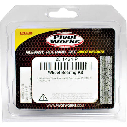 Pivot Works Honda Wheel Bearing Kit Premium Bearings 25-1464-P 25-1464-P Photo - Primary