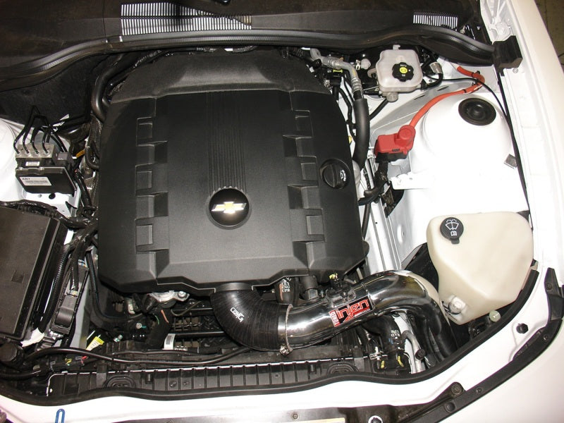 Injen Wrinkle Black Short Ram Pwr-Flow 12-14 Chev Camaro SRI 3.6L V6 PF7013WB Photo - Mounted