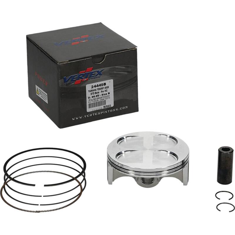 Vertex Pistons Vertex Piston 21-23 Yamaha WR 450 F 450cc Forged High Compression Piston Kit 13.8:1 Comp. 24449B 24449B Photo - Primary