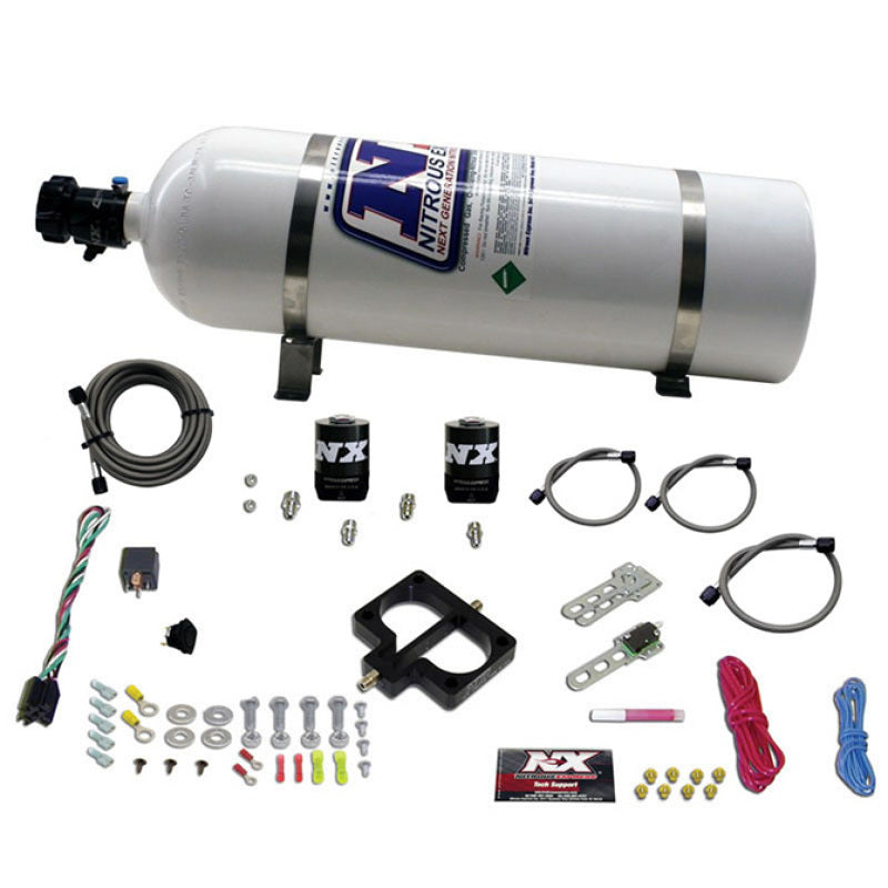 Nitrous Express Dodge TBI (Magnum) Nitrous Plate Kit (Magnum Engine) w/15lb Bottle 20945-15 20945-15 Photo - Primary