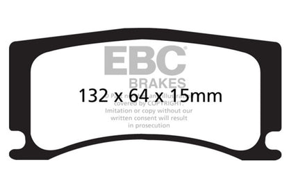 EBC 08-09 Jaguar XKR 4.2L Supercharged (Portfolio) Bluestuff Rear Brake Pads DP52112NDX DP52112NDX Photo - Primary