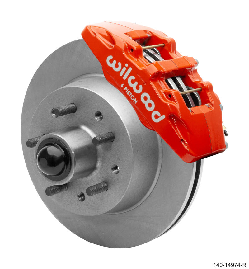 Wilwood Dynapro 6 Front Hub Kit 11.86in 51-59 Chevrolet 1500 1/2 Ton - Red 140-14974-R 140-14974-R User 1