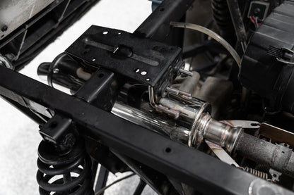 MBRP 2010 Ranger 500EFI / 10-17 Polaris Ranger 800 Slip-On Performance Series Exhaust AT-9527PT AT-9527PT Photo - Mounted