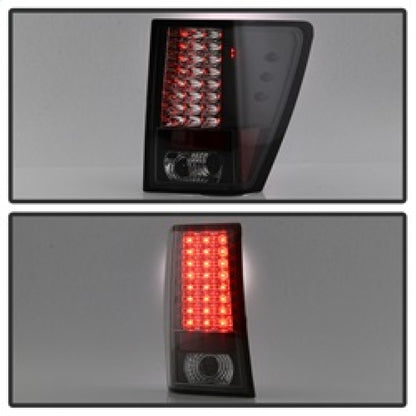 Spyder Jeep Grand Cherokee 07-10 LED Tail Lights Black ALT-YD-JGC07-LED-BK 5070197 5070197 Photo - Unmounted