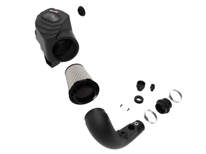 aFe Momentum GT Cold Air Intake System w/Pro Dry S Filter 17-21 BMW 530 L4-2.0L 50-70067D 50-70067D Photo - Unmounted