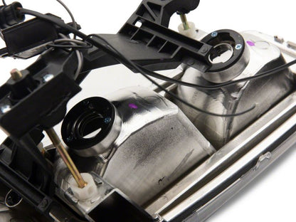 Raxiom 99-06 GMC Sierra 1500 Axial Series Headlights w/ LED Bar- Blk Housing (Clear Lens) S531789 S531789 Photo - Close Up