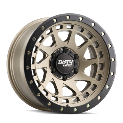 Dirty Life 9311 Enigma Pro 17x9/5x127 BP/-12mm Offset/71.5mm Hub Satin Gold Wheel - Beadlock 9311-7973MGD12 9311-7973MGD12 Photo - Primary