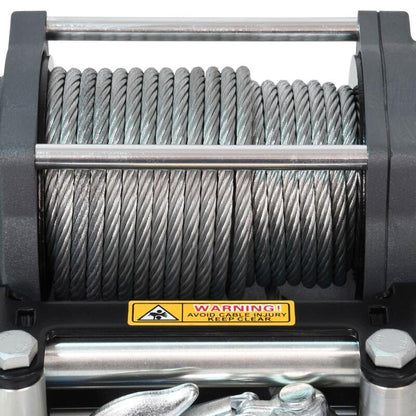 Superwinch 4500 LBS 12V DC 15/64in x 50ft Steel Rope Terra 4500 Winch - Gray Wrinkle 1145260 1145260 Photo - Close Up