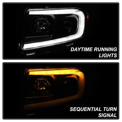 Spyder 11-13 Jeep Grand Cherokee - Light Bar Proj Headlights - Halo Model - Blk - PRO-YD-JGC11-LB-BK 5085795 5085795 Photo - Unmounted