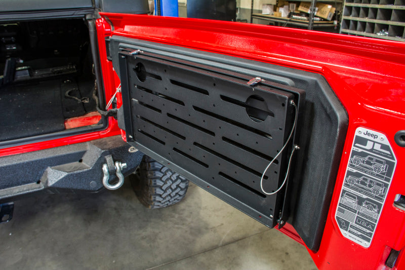 DV8 Jeep JL Tailgate Mounted Table (Trail Table) - Black TTJL-01 TTJL-01 User 5