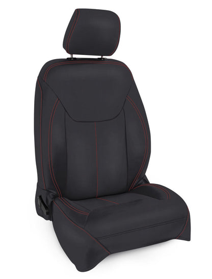PRP Seats PRP 13-18 Jeep Wrangler JK Front Seat Covers/2 door or 4 door (Pair) - Black with Red Stitching B022-01 B022-01 Photo - Primary