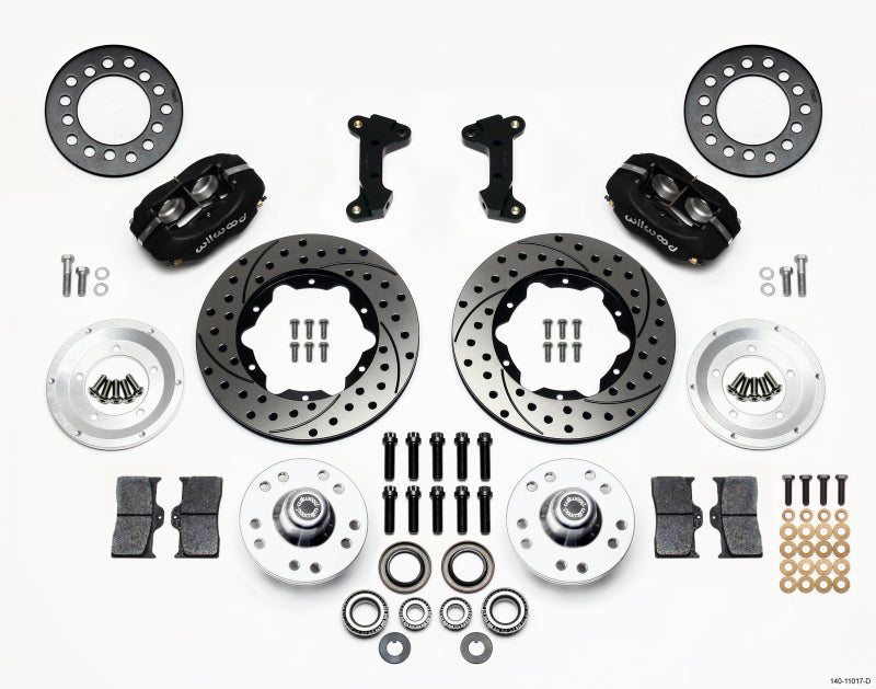 Wilwood FDL Front Kit, 11.00", Drilled, 74-80 Pinto/Mustang II Disc Spindle on 140-11017-D Photo - Primary