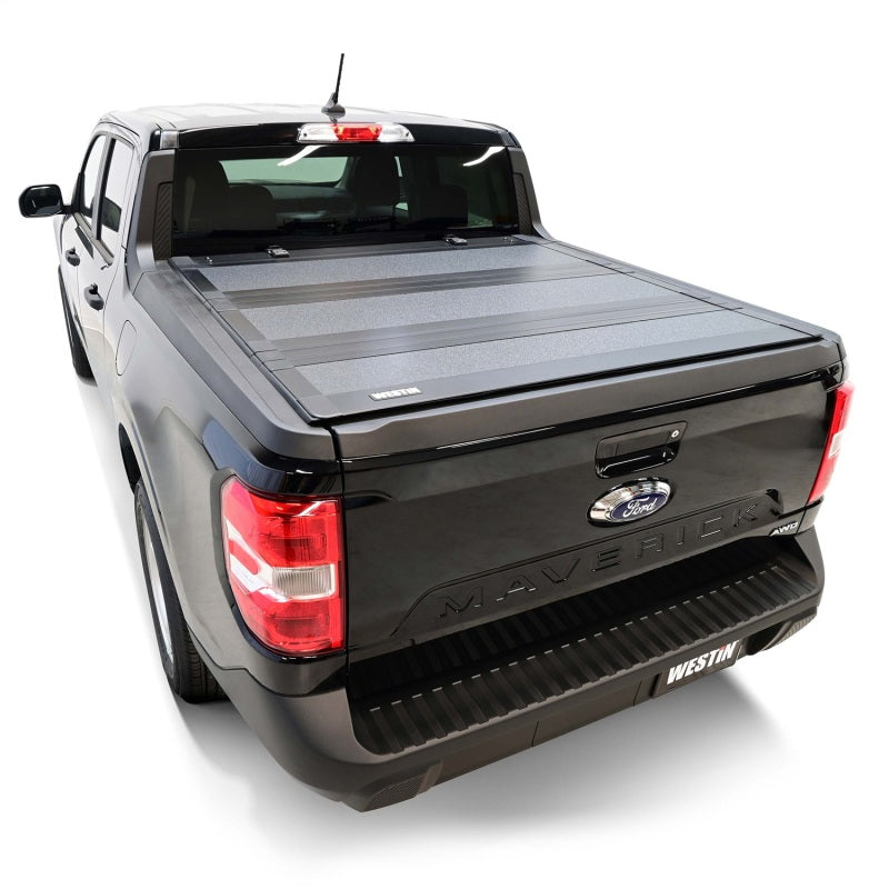 Westin 22-23 Ford Maverick 4WD 4ft. 6in. Bed Hard Tri-Fold Tonneau Cover - Black 19-44795 19-44795 Photo - Mounted