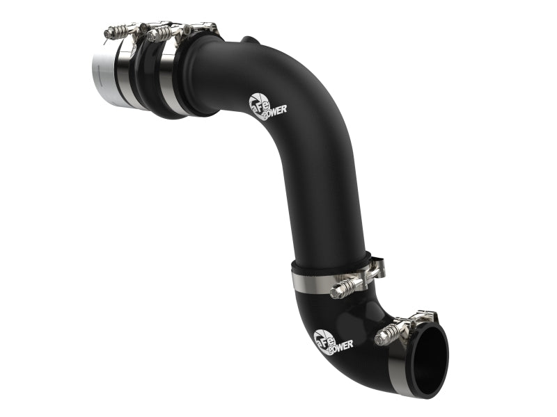 aFe 23-24 Ford F250/F350 Super Duty V8-6.7L BladeRunner 3 In. Aluminum Cold Charge Pipe- BLK 46-20689-B 46-20689-B Photo - Primary