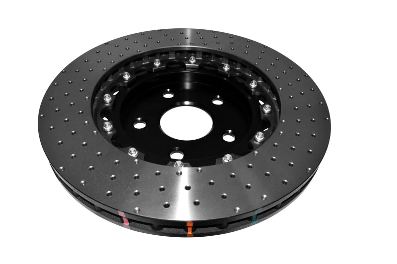DBA 06-10 Jeep Grand Cherokee SRT8 Front 5000 Series Cross Drilled Rotor w/Black Hat 52532BLKXD 52532BLKXD Photo - out of package