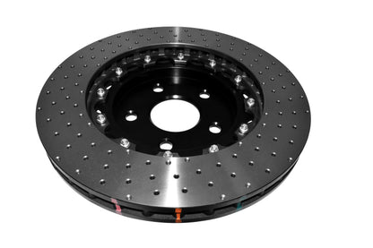 DBA 06-10 Jeep Grand Cherokee SRT8 Front 5000 Series Cross Drilled Rotor w/Black Hat 52532BLKXD 52532BLKXD Photo - out of package