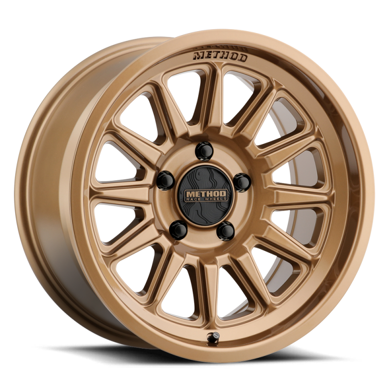 Method Wheels Method MR323 17x9 5X114.3 BP -38 Offset 3.47in BS 83mm Bore Gloss Bronze Wheel MR323790121538N MR323790121538N Photo - Primary