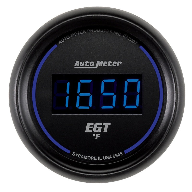 Autometer 2-1/16" Pyrometer, 0-2000 °F, Cobalt Digital 6945 Photo - Primary