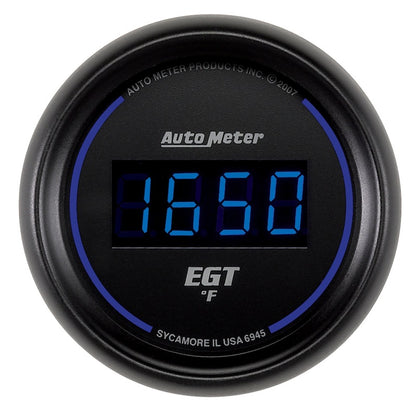 Autometer 2-1/16" Pyrometer, 0-2000 °F, Cobalt Digital 6945 Photo - Primary