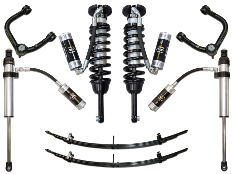 ICON 05-15 Toyota Tacoma 0-3.5in/2016+ Toyota Tacoma 0-2.75in Stg 5 Suspension System w/Tubular Uca K53005T K53005T Photo - Primary