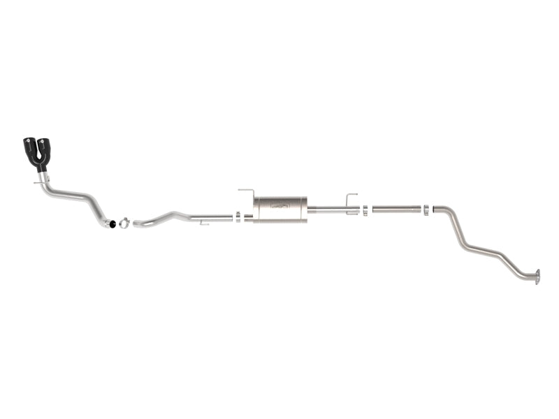 aFe 2024 Toyota Tacoma L4 2.4L Vulcan Series 2.5-3in 304 SS Steel Cat-Back Exhaust w/Black Tips 49-36074-B 49-36074-B Photo - Unmounted