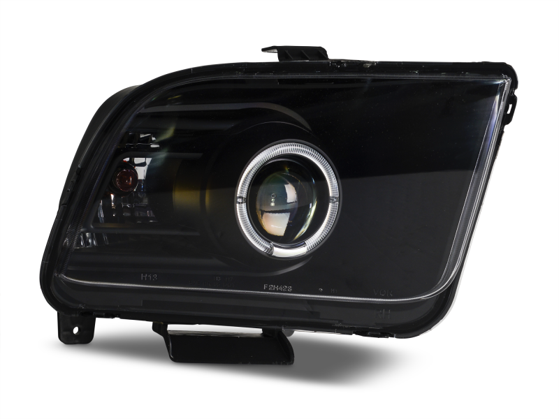 Raxiom 05-09 Ford Mustang Halogen 2010 Style LED Halo Headlights-Blk Hsng(Clear Lens/Excludes GT500) 101682 101682 Photo - Primary