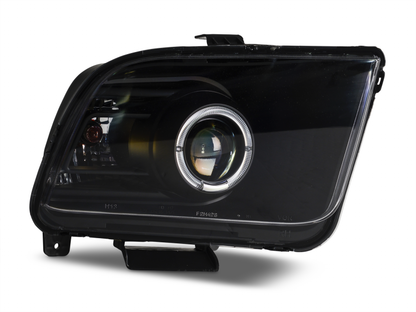Raxiom 05-09 Ford Mustang Halogen 2010 Style LED Halo Headlights-Blk Hsng(Clear Lens/Excludes GT500) 101682 101682 Photo - Primary
