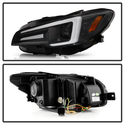Spyder Subaru Impreza WRX 15-20 Halogen High-Power LED Headlights- Black PRO-YD-SWRX15HALAP-SBSEQ-BK 5088093 5088093 User 1