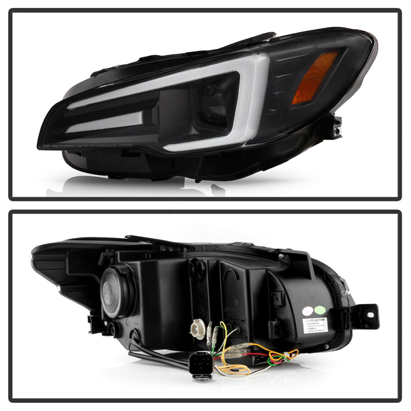 Spyder Subaru Impreza WRX 15-20 Halogen High-Power LED Headlights- Black PRO-YD-SWRX15HALAP-SBSEQ-BK 5088093 5088093 User 1