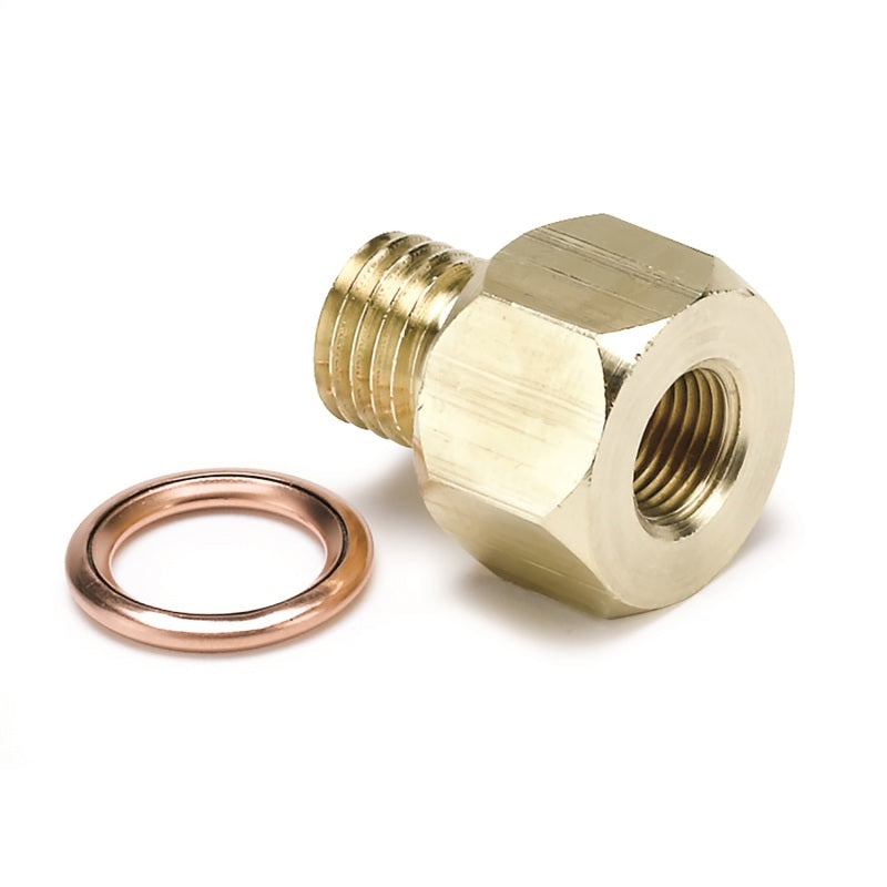 Autometer Fitting, Adapter, Metric, M12X1.5 Male To 1/8" Nptf Female, Brass 2277 Photo - Primary