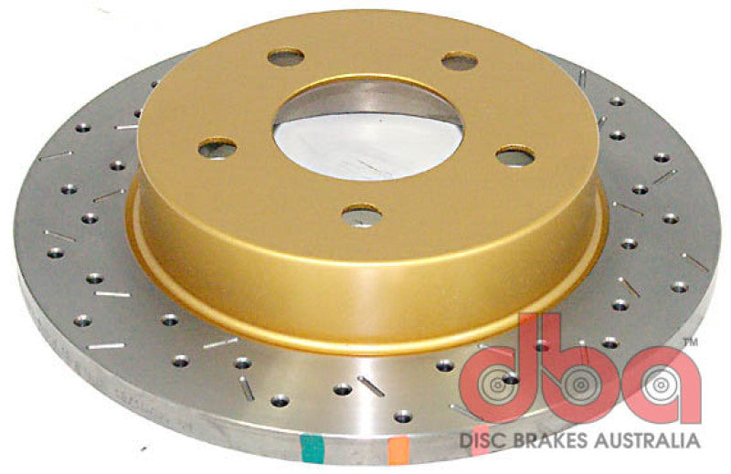 DBA 94-04 Mustang Exc. Cobra/Bullitt/Mach1 Rear Drilled & Slotted 4000 Series Rotor 4856XS 4856XS Photo - Primary