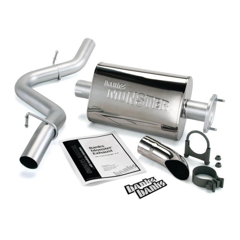 Banks Power 91-95 Jeep 4.0L Wrangler Monster Exhaust System - SS Single Exhaust w/ 51311 Photo - Primary