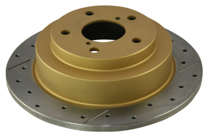 DBA 02-06 WRX / 98-07 Impreza 2.5L RS Rear Drilled & Slotted Street Series Rotor 644X 644X Photo - Primary