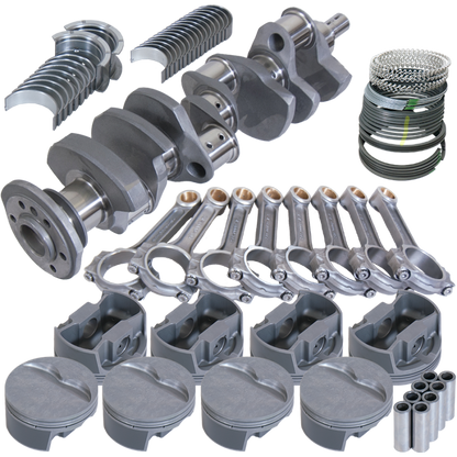 Eagle Chevy Pro Street 384 Rotating Assembly 4140 Crankshaft w/ 4340 I Beam Rods &amp; Flat Top Pist 62011040 62011040 Photo - Primary