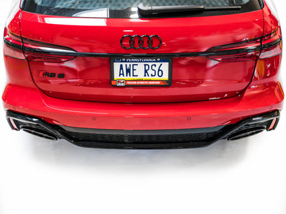 AWE Tuning 21-23 Audi C8 RS6/RS7 SwitchPath Cat-back Exhaust - Diamond Black Tips 3025-33776 3025-33776 Photo - Mounted